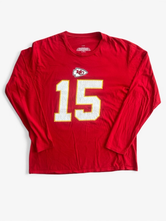 Other - Kansas City Chiefs #15 Mahomes Red Long Sleeve Tee
